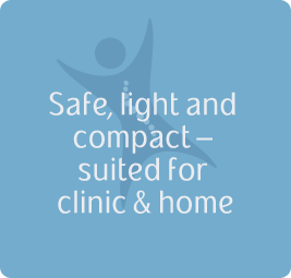 Safe, light and compact – suited for clinic & home