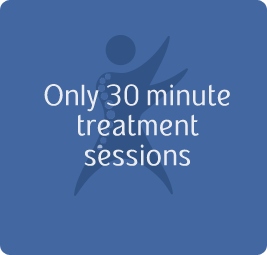 Only 30 minute treatment sessions